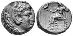 Greek Coins Kingdom of Macedon. Philip III. Tetradrachm. 320-316 BC. Susa (Mesopotamia). (Price-208). (Seaby-6784). Anv.: Heracles' head right covered with lion skin. Rev.: Zeus seated left with scept