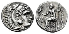 Greek Coins Kingdom of Macedon. Antigonos I Monophthalmos. Drachm. 310-301 BC. Kolophon. Struck as Strategos or king of Asia, in the name and types of Alexander III. (Price-1382). (Müller-612). Anv.: 