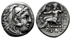 Greek Coins Kingdom of Macedon. Antigonos I Monophthalmos. Drachm. 310-301 a.C. Abydos. Struck as Strategos or king of Asia, in the name and types of Alexander III. (Price-1560). (Müller-252). Anv.: H