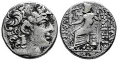 Greek Coins Pseudo-autonomous. Seleucis and Pieria. Tetradrachm. 47-3 a.C. Antioch. In the name and types of Philip I Philadelphus. (RPC-I 4137/49). (McAlee-13/28). (DCA-389). Anv.: Diademed head of P