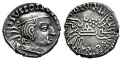 Greek Coins Indo-Skythians. Western Satraps. Vijayasena. Drachm. SE (Saka Era) 167 = AD 245. Mint B. (Fishman-23.3.167). Ag. 2,28 g. Almost XF. Est...60,00. Spanish Description: Indoescitas. Sátrapas 