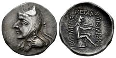 Greek Coins Kingdom of Parthia. Phriapatios to Mithradates I. Drachm. 185-132 a.C. Hekatompylos. (Sellwood-10.1 (Mithradates I)). (Shore-12/13 (Mithradates I)). (Sunrise-254). Anv.: Head to left, wear