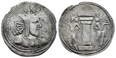 Greek Coins Sassanid Empire. Shapur I. Drachm. 260-272 d.C. Mint I (Ctesiphon). (Göbl-I/1). Ag. 3,33 g. Slight planchet break. Almost VF. Est...90,00. Spanish Description: Imperio Sasánida. Shapur I. 