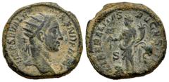 Roman Imperial Severus Alexander. Dupondius. 222-235 d.C. Rome. (Ric-IV 565 Bust var.). (Bmcre-7 Bust var.). (C-112 Bust var.). Anv.: IMP SEV ALEXANDER AVG. Radiate bust right. Rev.: LIBERALITAS AVGVS
