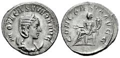 Roman Imperial Otacilia Severa. Antoninianus. 246-248 d.C. Rome. (Ric-IV 125c). (Seaby-4). Anv.: M OTACIL SEVERA AVG. Diademed and draped bust to right, set on crescent. Rev.: CONCORDIA AVGG. Concordi