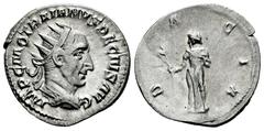 Roman Imperial Trajan Decius. Antoninianus. 249-251 d.C. Rome. (Ric-IV 12b). (Seaby-16). Anv.: IMP C M Q TRAIANVS DECIVS AVG. Radiate, draped and cuirassed bust to right. Rev.: DACIA. Dacia standing t