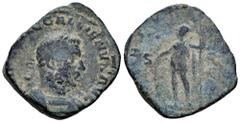 Roman Imperial Gallienus. Sestertius. 254 d.C. Rome. (Ric-V 1.248e). (Mir-38dd). Anv.: (IMP C P LI)C GALLIENVS AVG, laureate and cuirassed bust to right. Rev.: (V)IRTV(S AVGG), soldier standing facing