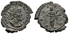 Roman Imperial Victorinus. Antoninianus. 269-270 d.C. Colonia Agrippinensis. (Ric-V 2.67). Anv.: IMP C VICTORINVS P F AVG, radiate and cuirassed bust to right. Rev.: SALVS AVG, Salus standing to right