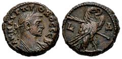 Roman Imperial Probus. Tetradrachm. RY 4 = 278/9 d.C. Alexandria. (Dattari (Savio)-5563). (Emmett-3981.4). Anv.: Α Κ Μ ΑΥΡ ΠΡΟΒΟC CЄΒ Laureate and cuirassed bust to right. Rev.: L - Δ Eagle with close