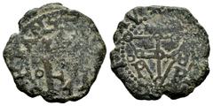 Philip IV (1621-1665) Philip IV (1621-1665). 4 cornados. Pamplona. (Cal-72). (Ros-4.5.24 var). Ae. 4,26 g. Very rare. Some specialists in the minting of Navarra consider that these coins with a triang