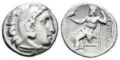 Greek Coins Kingdom of Macedon. Philip III Arrhidaios. Drachm. 323-319 BC. Kolophon. Struck under Menander or Kleitos, in the name and types of Alexander III. (Price-1759). (Müller-317). (Sng Cop-950)