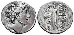 Greek Coins Seleukid Kingdom. Antiochos IX Eusebes Philopator Kyzikenos. Tetradrachm. 113-112 BC. Antioch on the Orontes. (Hgc-9, 1228i). (SC-2362f). Anv.: Diademed head of Antiochos IX to right. Rev.