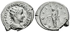Roman Imperial Gordian III. Antoninianus. 238-244 AD. Rome. (Ric-IV 177). (Rsc-17). Anv.: IMP CAES M ANT GORDIANVS AVG, radiate, draped and cuirassed bust to right. Rev.: AEQVITAS AVG, Aequitas standi