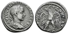 Roman Imperial Gordian III. Seleucis and Pieria. Tetradrachm. 242-244 AD. Antioch. (RPC-VII 2). (McAlee-860). Anv.: AYTOK K M ANT ΓOΡΔΙΑΝΟC CЄB, laureate, draped and cuirassed bust to right. Rev.: ΔΗM