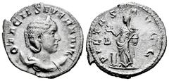 Roman Imperial Otacilia Severa. Antoninianus. 248 AD. Rome. (Ric-IV 115). (Rsc-39). Anv.: OTACIL SEVERA AVG, diademed and draped bust to right, set on crescent. Rev.: PIETAS AVGG, Pietas standing to l