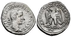 Roman Imperial Philip II. Seleucis and Pieria. Tetradrachm. 248-249 AD. Antioch. (Prieur-466). (McAlee-1045b). Anv.: AYTOK K M IOYΛI ΦIΛIΠΠOC CЄB, laureate, draped and cuirassed bust to right. Rev.: Δ