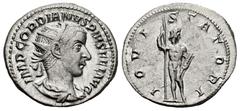 Roman Imperial Gordian III. Antoninianus. 241-243 d.C. Rome. (Ric-IV 84). (Rsc-109). Anv.: IMP GORDIANVS PIVS FEL AVG, radiate, draped and cuirassed bust to right. Rev.: IOVI STATORI, Jupiter standing