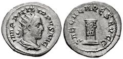 Roman Imperial Philip I. Antoninianus. 248 d.C. Rome. (Ric-IV 24c). (Rsc-193). Anv.: IMP PHILIPPVS AVG, radiate, draped and cuirassed bust to right. Rev.: SAECVLARES AVGG, low column inscribed COS III