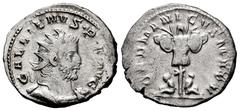 Roman Imperial Gallienus. Antoninianus. 257-258 d.C. Colonia Agrippinensis. (Ric-V 1.18). (Rsc-308). (Mir-872I). Anv.: GALLIENVS P F AVG, radiate and cuirassed bust to right. Rev.: GERMANICVS MAX V, t