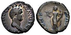 Roman Imperial Otho. Denarius. 69 AD. Rome. (Ric-I 20). (Bmcre-9). (Rsc-11). Anv.: IMP OTHO CAESAR AVG TR P, bare head to right. Rev.: PONT MAX, Ceres standing to left, holding corn ears and cornucopi