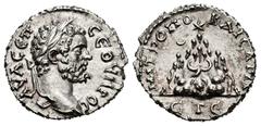 Roman Imperial Septimius Severus. Cappadocia. Drachm. 193-211 AD. Caesaraea-Eusebia. (Sydenham-402 var). Anv.: ΑΥ Λ CЄΠ CЄΟΥΗΡΟC Laureate head of Septimius Severus to right. Rev.: ΜΗΤΡΟΠΟ ΚΑΙCAPI / ЄΤ