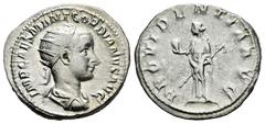 Roman Imperial Gordian III. Antoninianus. 238-239 AD. Antioch. (Ric-IV 193). (Rsc-302a). Anv.: IMP CAES M ANT GORDIANVS AVG, radiate, draped and cuirassed bust to right. Rev.: PROVIDENTIA AVG, Provide