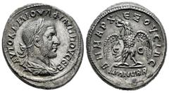 Roman Imperial Philip I. Seleucis and Pieria. Tetradrachm. 244-249 AD. Antioch. (Prieur-304). (McAlee-899). Anv.: AYTOK K M IOYΛ ΦΙΛΙΠΠΟΥ CЄB. Laureate, draped and cuirassed bust of Philip I to right.