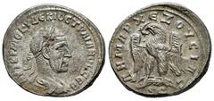 Roman Imperial Trajan Decius. Seleucis and Pieria. Tetradrachm. 249-250 AD. Antioch. (Prieur-522). (McAlee-1116a). Anv.: AVT K Γ MЄ KY TPAIANOC ΔЄKIOC CЄB, Laureate, draped, and cuirassed bust to righ
