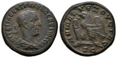 Roman Imperial Trajan Decius. Seleucis and Pieria. Tetradrachm. 249-251 AD. Antioch. (RPC-IX 1757). (Prieur-586). (McAlee-1126f). Anv.: AYT K Γ MЄ KY TPAIANOC ΔЄKIOC CЄB, laureate, draped and cuirasse