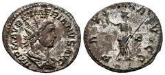 Roman Imperial Numerian. Antoninianus. 284 AD. Lugdunum. (Ric-393). Anv.: IMP M AVR NVMERIANVS AVG. Busto radiado y con coraza a la derecha. Rev.: PAX AVGG. Pax en pie a la izquierda, portando rama de