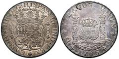 Charles III (1759-1788) NGC - AU 58 | Charles III (1759-1788). 8 reales. 1766. Mexico. MF. (Cal-1090). Ag. 27,11 g. Beautiful old cabinet tone with underlying luster. Rare in this state of preservatio