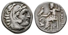 Greek Coins Kingdom of Macedon. Lysimachos. Drachm. 301-296 BC. Lampsakos. In the name and types of Alexander III of Macedon. (Price-1440 var.). (Müller-25 var.). (Tesorillo-Jonia 12, Plate Coin). Anv