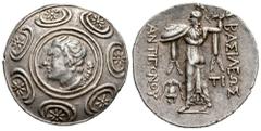 Greek Coins Kingdom of Macedon. Antigonos III Doson. Tetradrachm. 229-221/0 BC. Pella or Amphipolis. In the name and types of Antigonos II Gonatas. (Hgc-3.1, 1042). (Tesorillo-Macedonia 20, Plate Coin