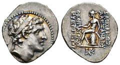 Greek Coins Seleukid Kingdom. Alexander I Balas. Drachm. SE 162-163 = 151-149 BC. Antioch on the Orontes. (SC-1785.1a). (Tesorillo-Siria 9, Plate Coin). Anv.: Diademed head right. Rev.: ΒΑΣΙΛΕΩΣ ΑΛΕΞΑ