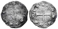Medieval Coins Kingdom of Castille and Leon. Alfonso VII (1126-1157). Dinero. (Bautista-60). (Imperatrix-A7:54.21). Anv.: LEONIS CI. Facing bust. Rev.: IMPERATOR. Corss. Bi. 0,86 g. Mintmark: Star to 