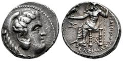 Greek Coins Kingdom of Macedon. Philip III Arrhidaios. Tetradrachm. 323-317 a.C. Marathos. (Price-P162). (Müller-111). Anv.: Head of Herakles right, wearing lion skin headdress. Rev.: BAΣIΛEΩΣ - ΦIΛIΠ