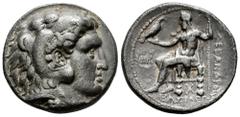 Greek Coins Kingdom of Macedon. Alexander III, "The Great". Tetradrachm. 315-311 a.C. Babylon. Acuñada bajo Peithon. (Price-3725). Anv.: Head of Herakles to right, wearing lion skin headdress. Rev.: Β
