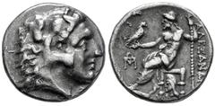 Greek Coins Kingdom of Macedon. Antigonos I Monophthalmos. Drachm. 310-301 BC. Abydos. Struck as Strategos or king of Asia, in the name and types of Alexander III. (Price-1577). (Sng Cop-960). Anv.: H
