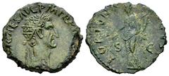 Roman Imperial Nerva. Dupondius. 97 AD. Rome. (Ric-II 84). (Bmcre-123). Anv.: (IMP NERVA) CAES AVG P M TR P C(OS III P P), radiate head to right. Rev.: FORTVNA (AV)GVST, Fortuna standing to left, hold