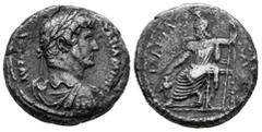 Roman Imperial Hadrian. Tetradrachm. RY 12 = 127/8 AD. Alexandria. (RPC-III 5414). (Dattari (Savio)-1476). (Emmett-892). Anv.: ΑVΤ ΚΑΙ ΤΡΑI ΑΔΡΙΑ СЄB, laureate, draped and cuirassed bust to right. Rev