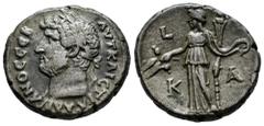 Roman Imperial Hadrian. Tetradrachm. RY 21 = 136/7 d.C. Alexandria. (Dattari (Savio)-1336). (Emmett-832). Anv.: AVT KAIC TPA AΔPIANOC CEB, laureate head left. Rev.: Demeter standing left, wreathed and