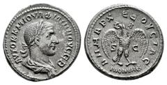 Roman Imperial Philip I. Seleucis and Pieria. Tetradrachm. 246 AD. Antioch. (Prieur-304). (McAlee-899). Anv.: AYTOK K M IOYΛ ΦIΛIΠΠOY CEB, laureate, draped and cuirassed bust to right. Rev.: ΔHMAPX ΕΞ