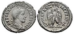 Roman Imperial Philip II. Seleucis and Pieria. Tetradrachm. 248-249 AD. Antioch. (Prieur-466). (McAlee-1045b). Anv.: AYTOK K M IOYΛI ΦIΛIΠΠOC CЄB, laureate, draped and cuirassed bust to right. Rev.: Δ