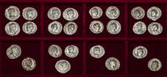 Large Lots Lot of 25 coins from the Roman Empire. Denarii from the Severan dynasty, containing the Emperors: Septimius Severus, Julia Domna, Alexander Severus, Geta and Heliogabalus. Ar. It is essenti
