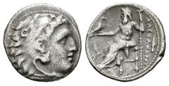 Greek Coins Imperio Macedonio. Alejandro III Magno. Dracma. 323-319 a.C. Teos. (Price-2260). (Müller-321). Anv.: Cabeza de Heracles a derecha recubierta con piel de león. Rev.: Zeus sentado a izquierd