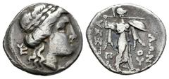 Greek Coins / Grecia Antigua Tesalia. Thessalian League. Dracma-Drachm. 150 a.C. (BCD Thessaly-817). Ag. 3,87 g. MBC-. Est...50,00.