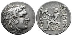Greek Coins / Grecia Antigua Imperio Macedonio. Alejandro III Magno. Tetradracma-Tetradrachm. Odessos. (Müller-424). (Price-179). Anv.: Cabeza de Heracles a derecha recubierta con piel de león. Rev.: 