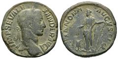 Roman Imperial / Imperio Romano Alejandro Severo. Sestercio-Sestertius. 226 d.C. Roma. (Spink-7963). (Ric-549). Rev.: ANNONA AVGVSTI S C. Ae. 19,93 g. MBC-/MBC. Est...60,00.