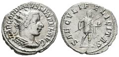 Roman Imperial / Imperio Romano Gordiano III. Antoniniano-Antoninianus. 242-44 d.C. Incierta. (Spink-8659). (Ric-216). Rev.: SAECVLI FELICITAS. Ag. 3,70 g. MBC-. Est...30,00.