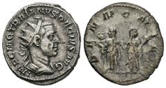 Roman Imperial / Imperio Romano Trajano Decio. Antoniniano-Antoninianus. 250-51 d.C. Roma. (Spink-9378). (Ric-21b). Rev.: PANNONIAE. Dos Pannonias con estandartes. Ag. 4,47 g. MBC. Est...40,00.